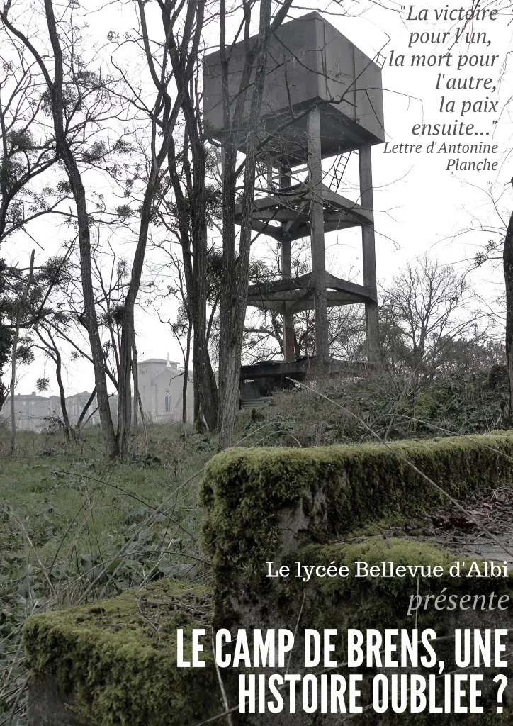 Le Camp De Brens Une Histoire Oubliée Affiche Lycée Bellevue d'Albi 